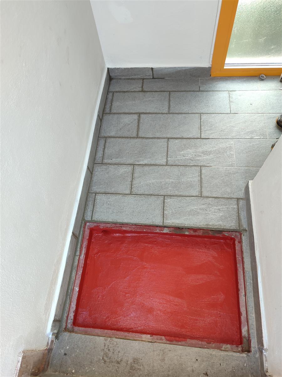 Scala rivestita in piastrelle
