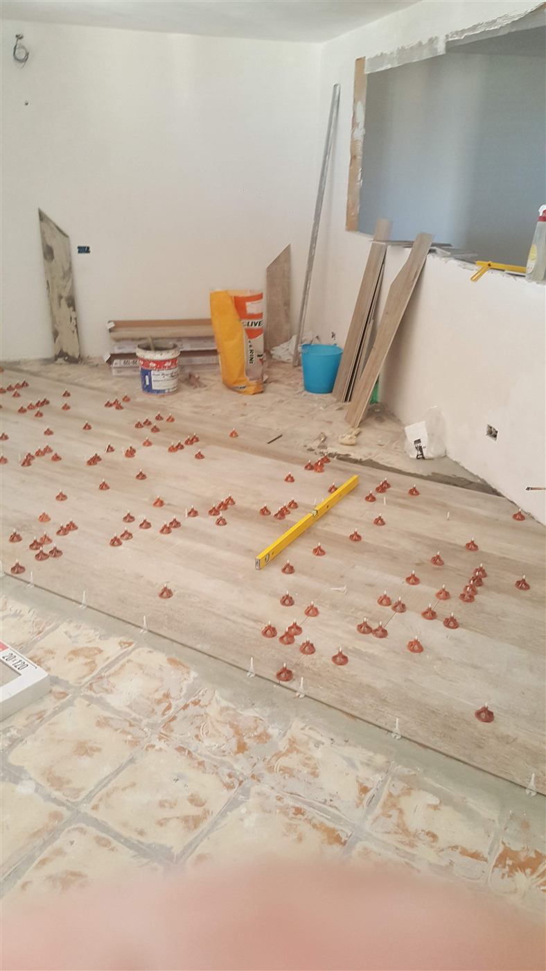 Lavoro di ristrutturazione in corso